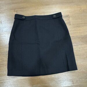 Brooks Brothers Black Skirt with Buttons